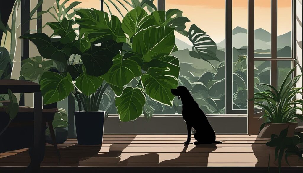Philodendron plant toxicity towards dogs in the UK
