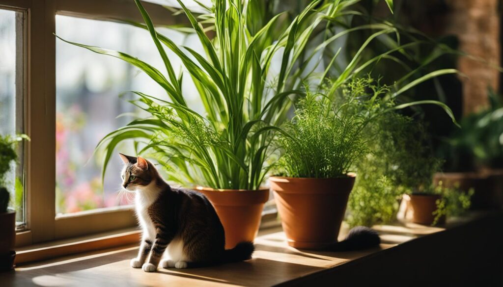 Spider plants and cats UK