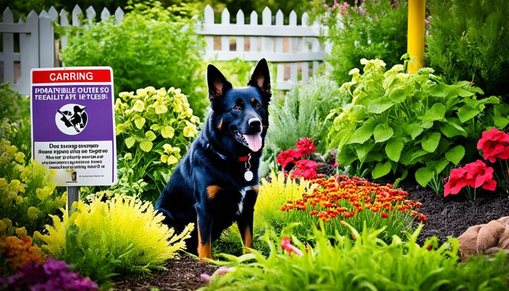 Dangerous plants in gardens for dogs