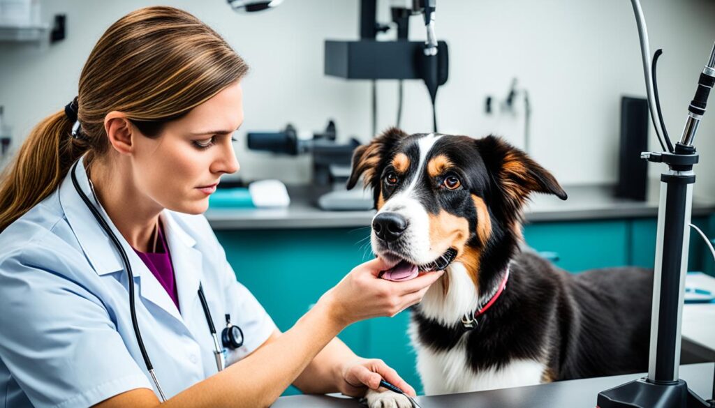 Diagnosing exophthalmos in dogs