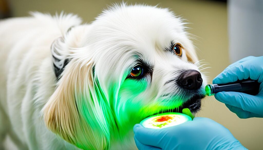 Fluorescein stain test