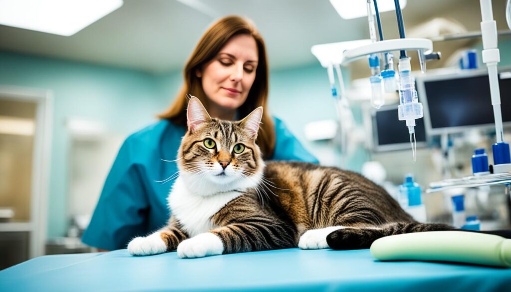 Treatment of pythiosis in cats