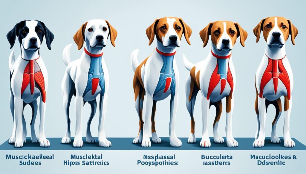 Types of dog musculoskeletal disorders Types of dog musculoskeletal disorders