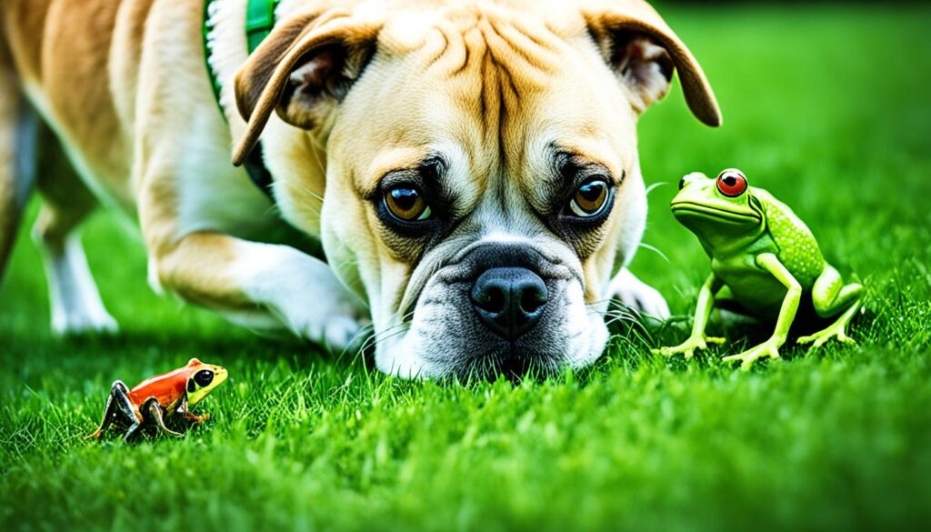 can dogs get sick from eating frogs