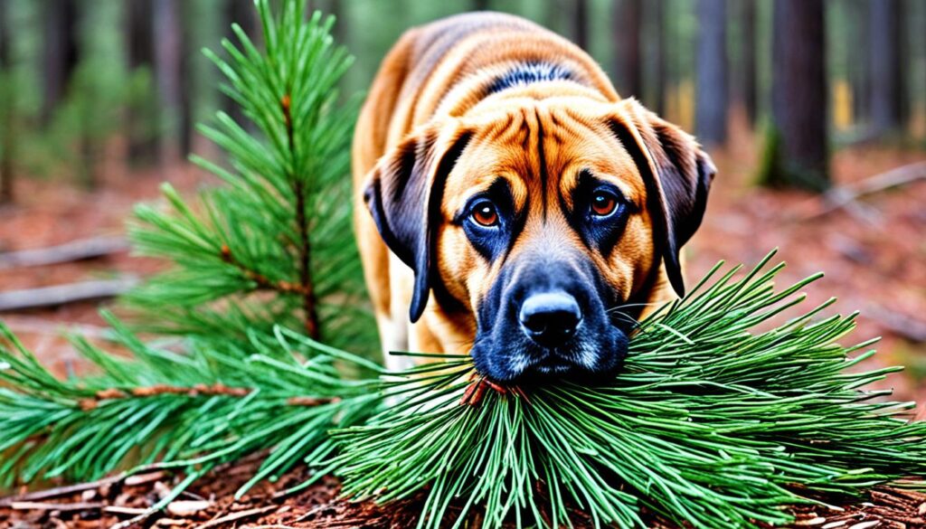 pet safety with pine needles