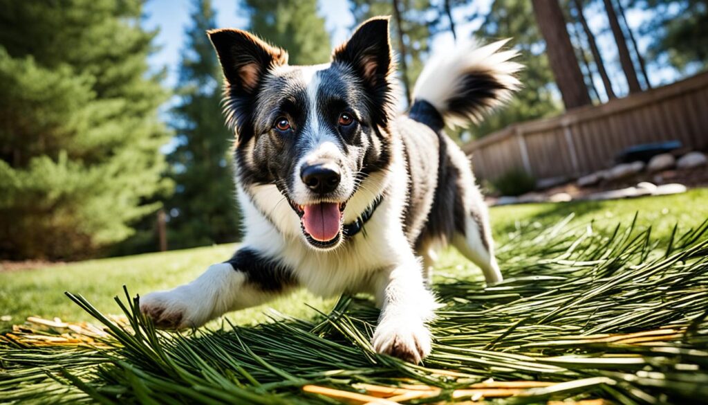 pet safety with pine needles