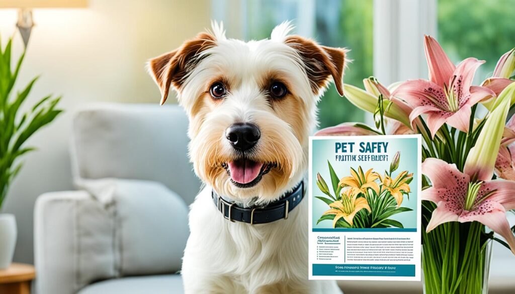 pet safety with stargazer lilies