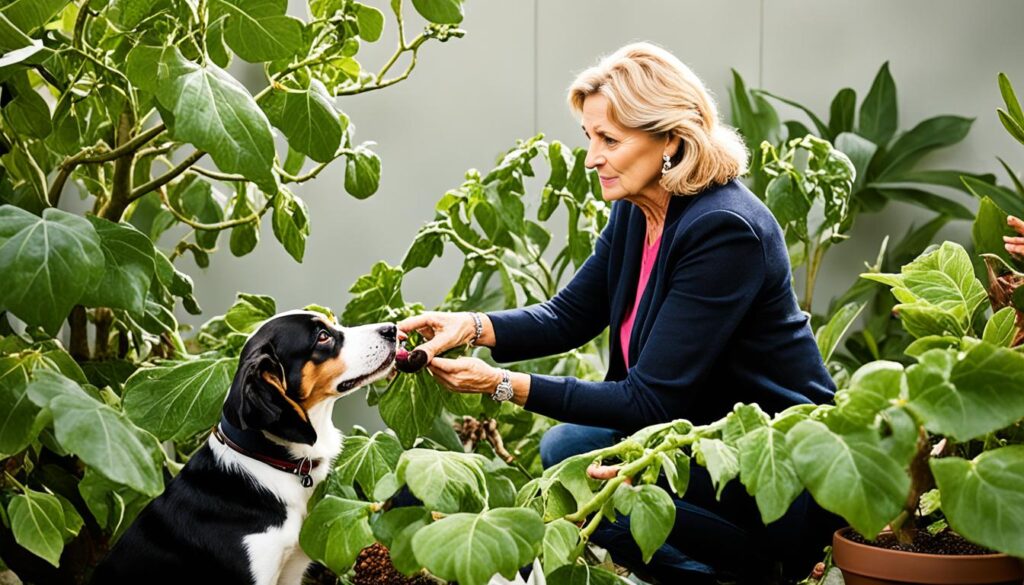 training pets to avoid fig plants