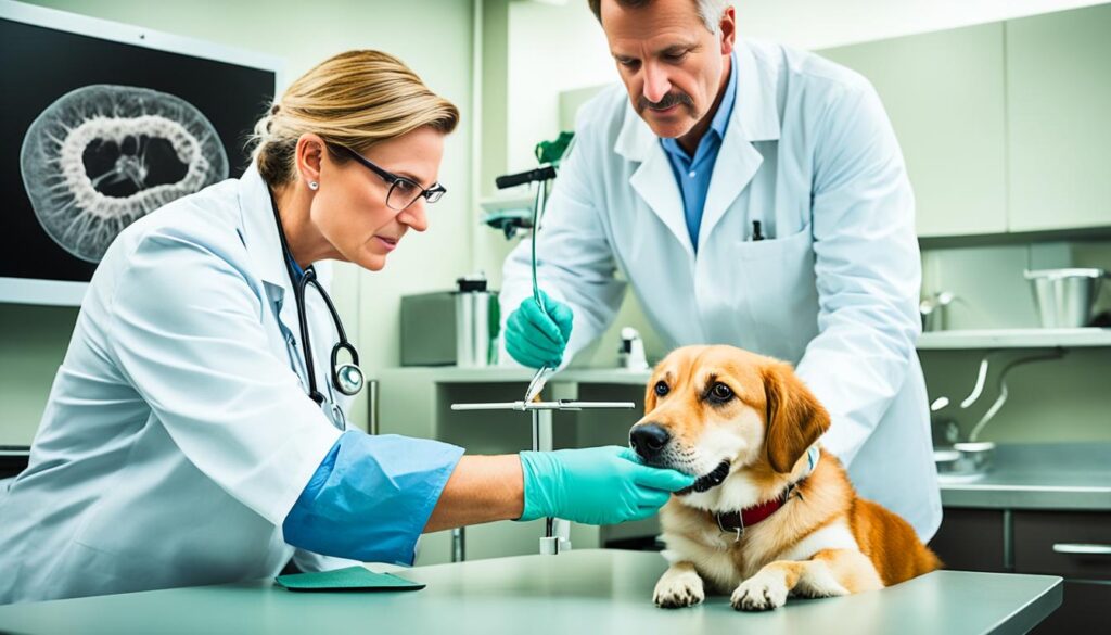 veterinary examination for tomato leaf poisoning