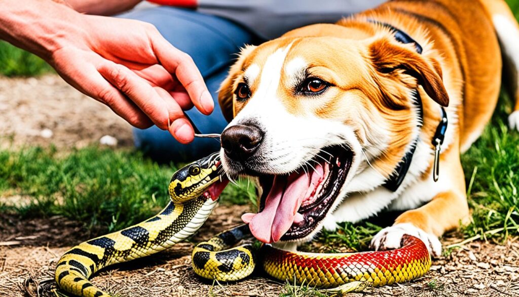 what to do if a dog is bitten by a snake