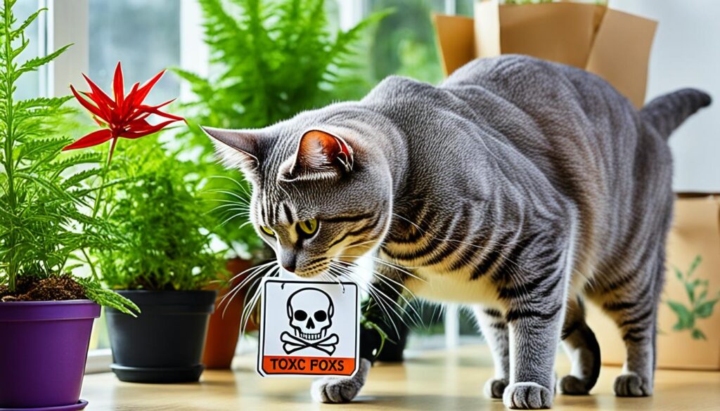 Dangerous plants for cats