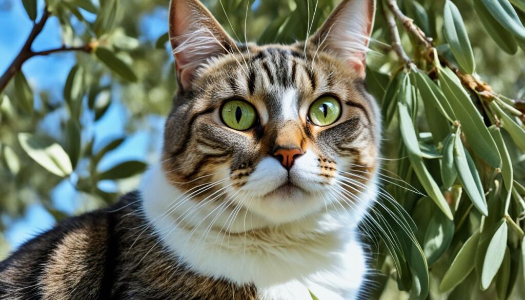 Identifying olive tree toxicity symptoms in cats
