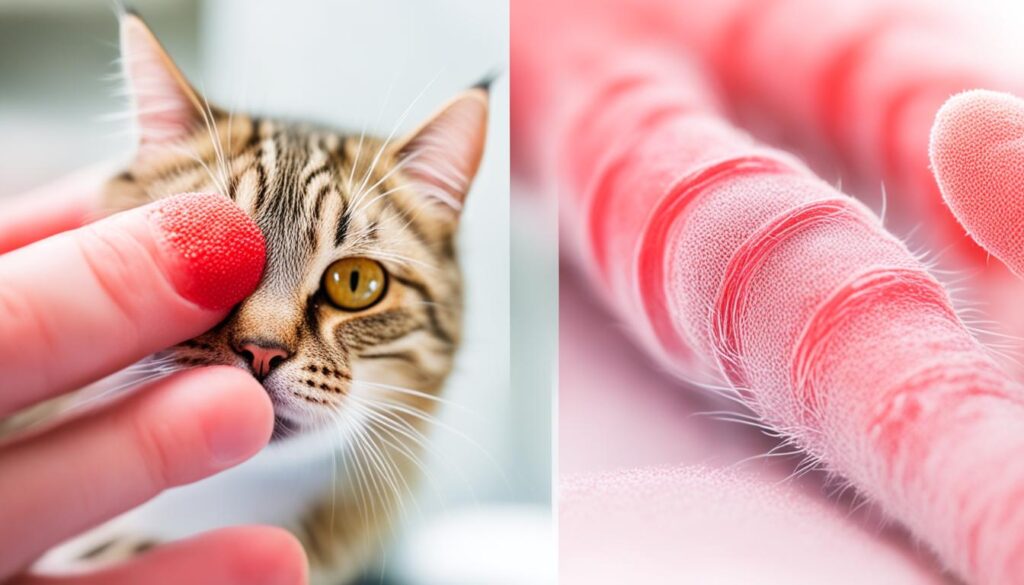 cat mite transfer to humans