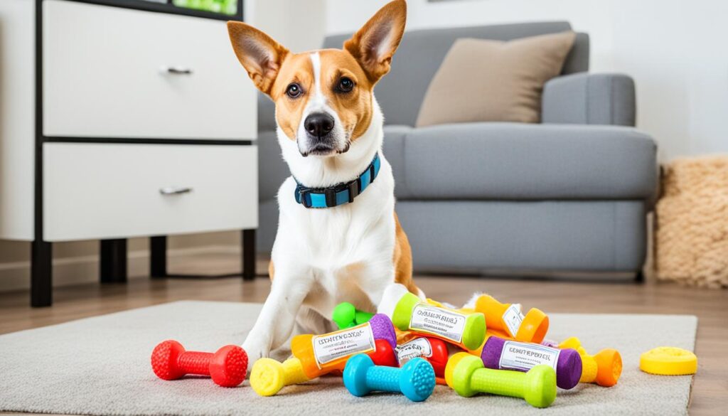 consistently training a dog to resolve chewing issues