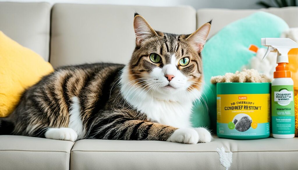 making furniture less attractive to cats