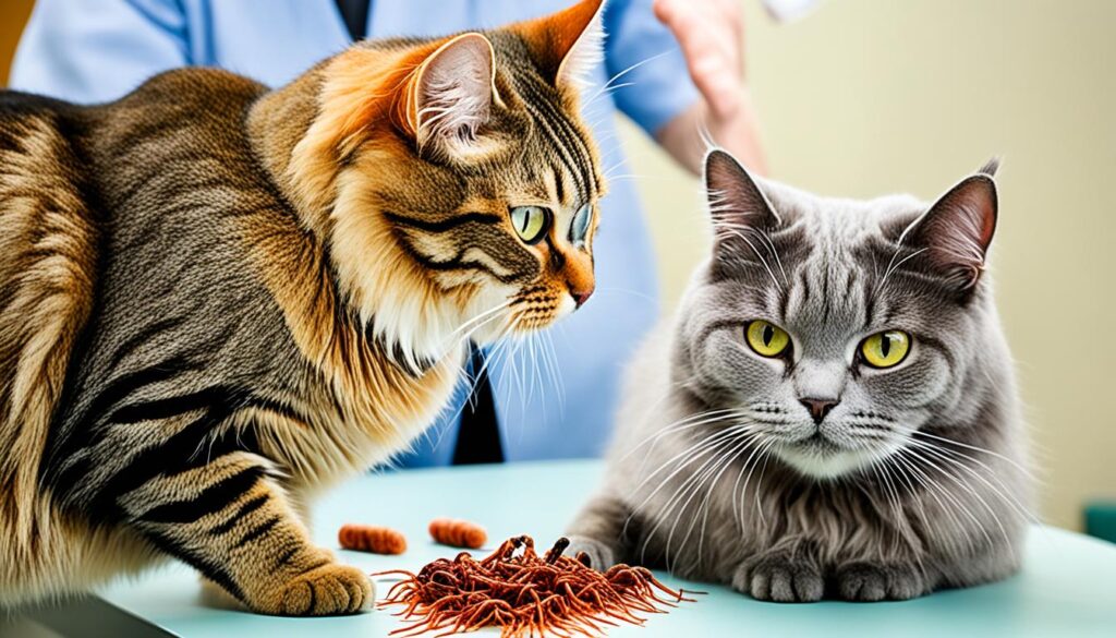 risk of worm transmission from cats to humans