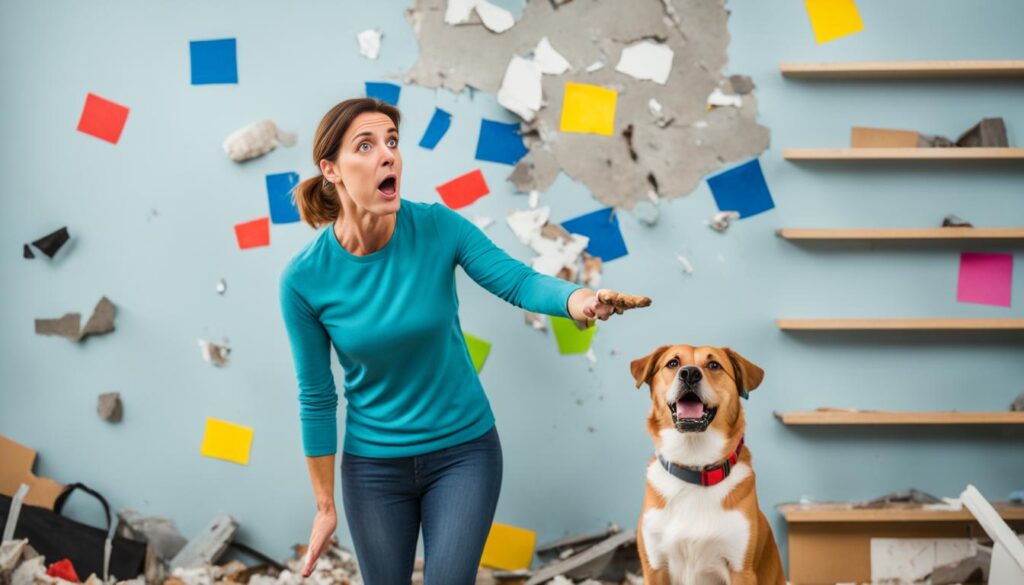 stop dog from chewing walls