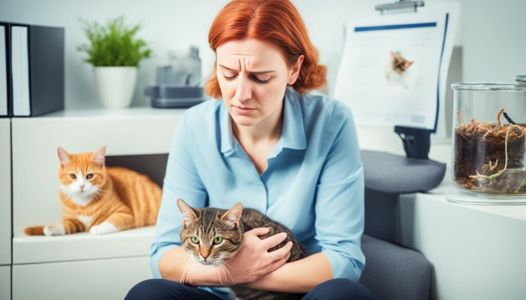 symptoms of cat worm infection in humans