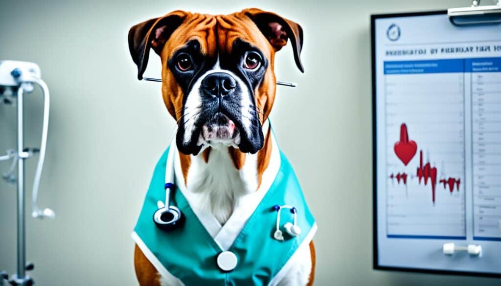 Boxer Dog with a stethoscope Boxer Dog with a stethoscope