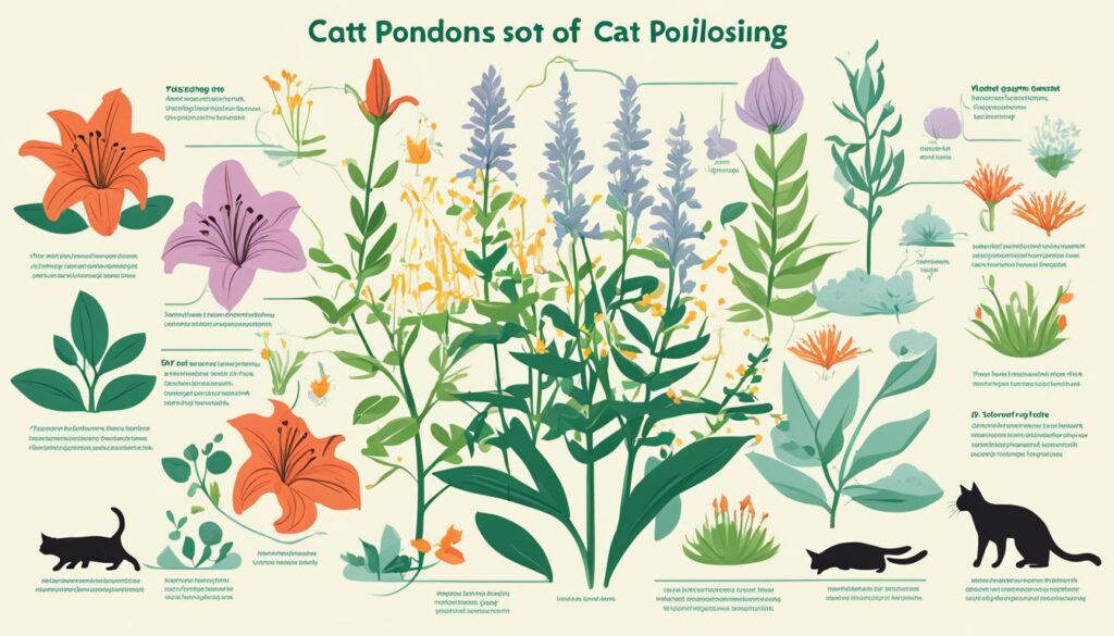 Cat poisoning symptoms infographic