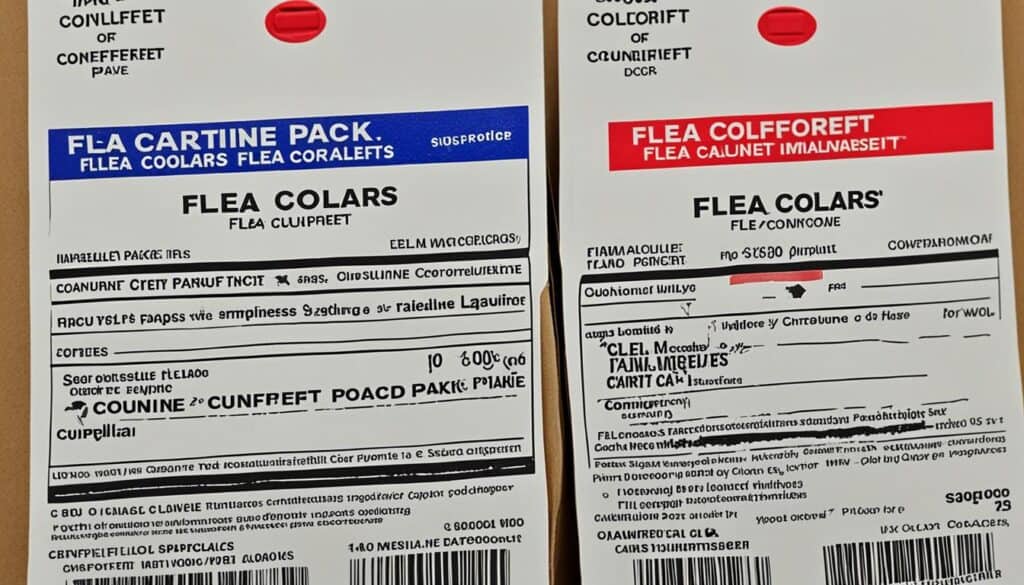 Counterfeit flea collars