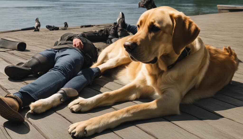 Labrador Retriever collapse symptoms