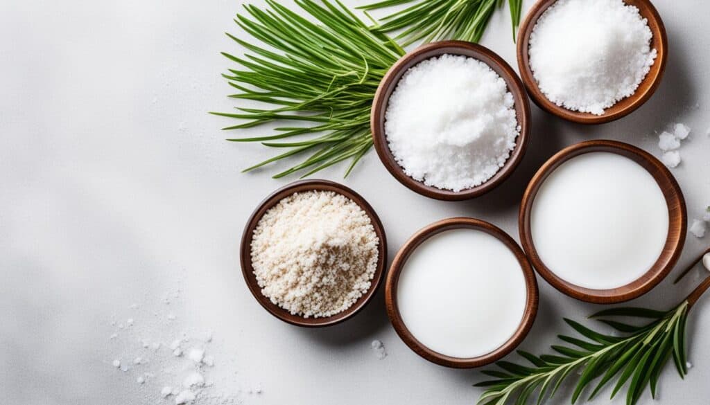 coconut oil, diatomaceous earth, and salt image