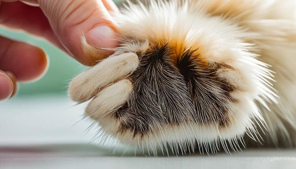 dog checking for fleas