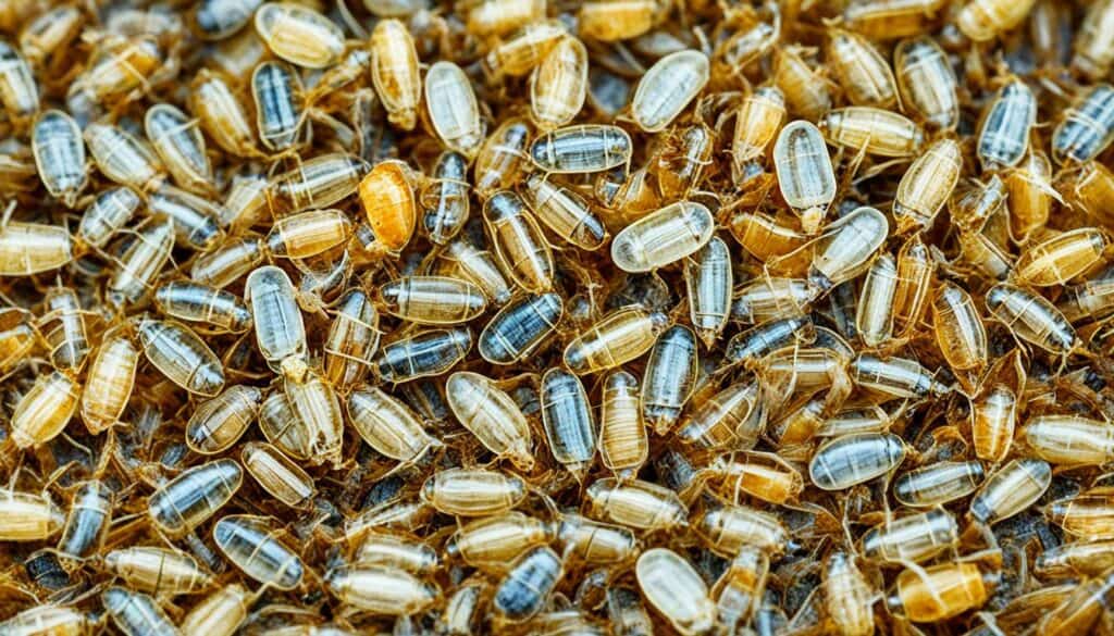 flea pupae