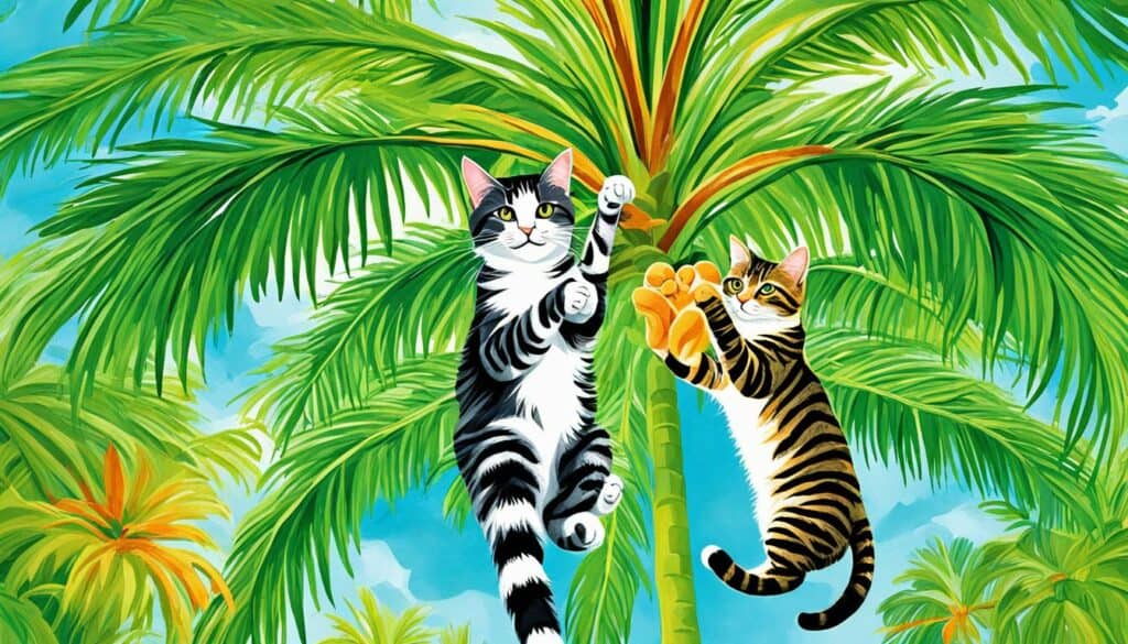 majesty palms and cats