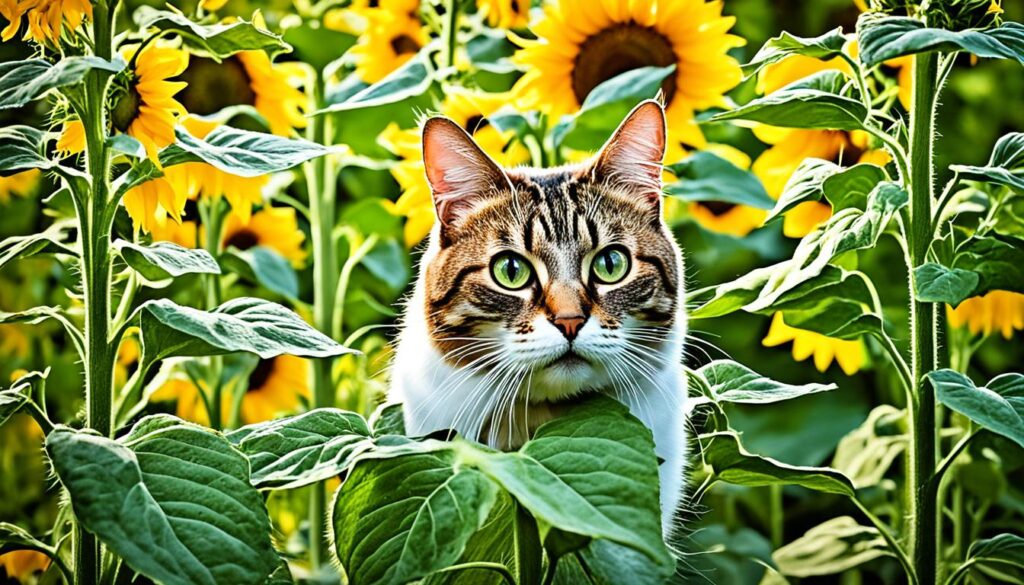 potential dangers of sunflowers for cats