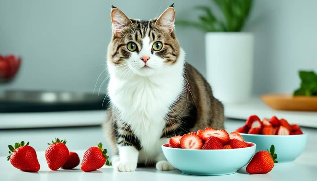 safest way to give strawberries to cats