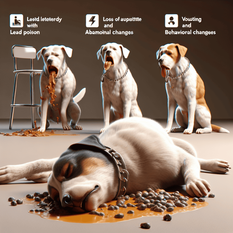 signs of lead poisoning in dogs